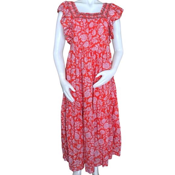 Free People Dresses & Skirts - Free People Women's Dress Bonita Printed Midi Sundress Pop Combo Size Small